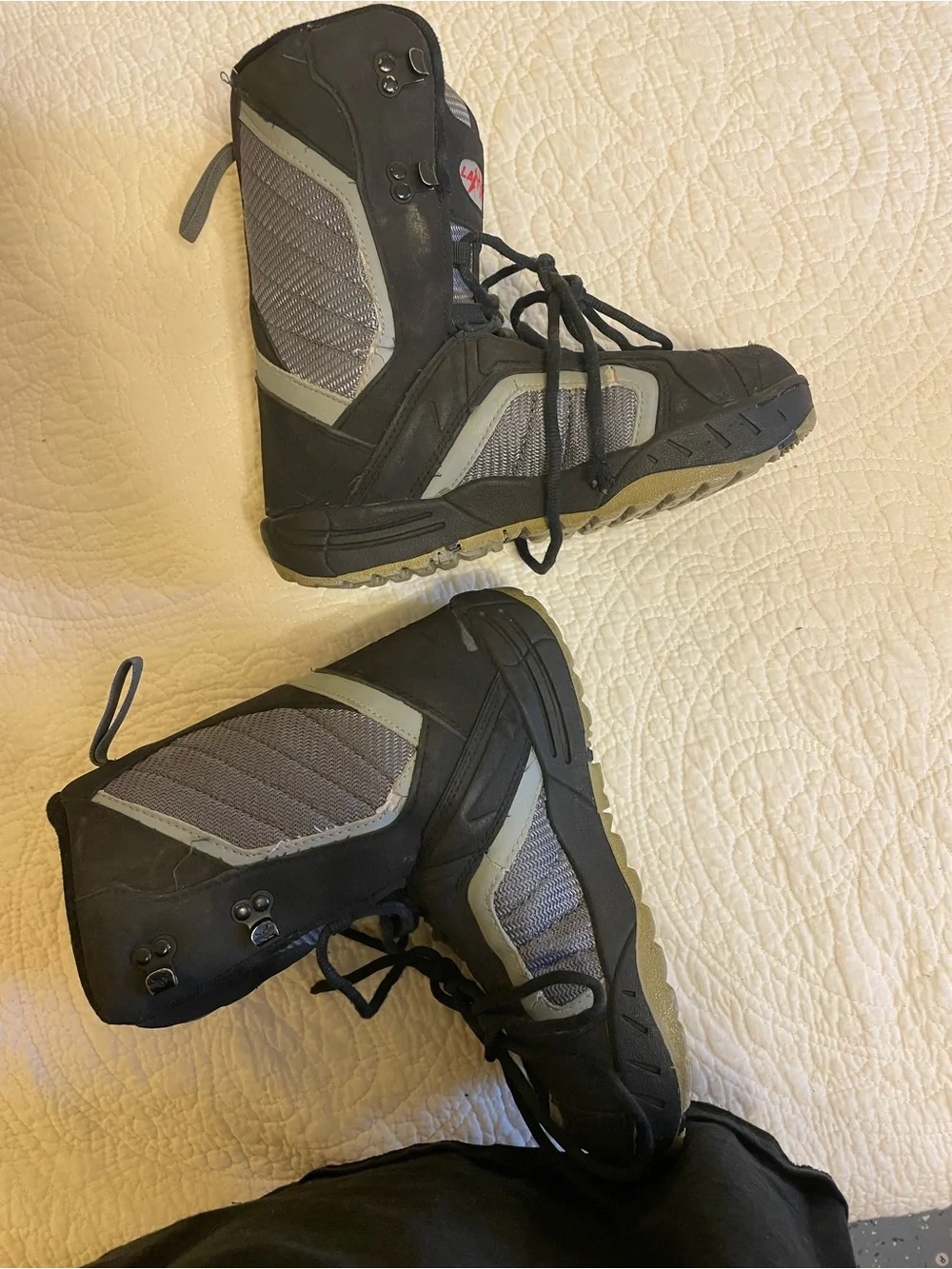 Men's Black and Gray Rain & Snow Boots - Durable All-Weather Footwear
